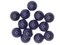13 20mm Dark Blue Round Vintage Lucite Plastic Flatback Cabochons